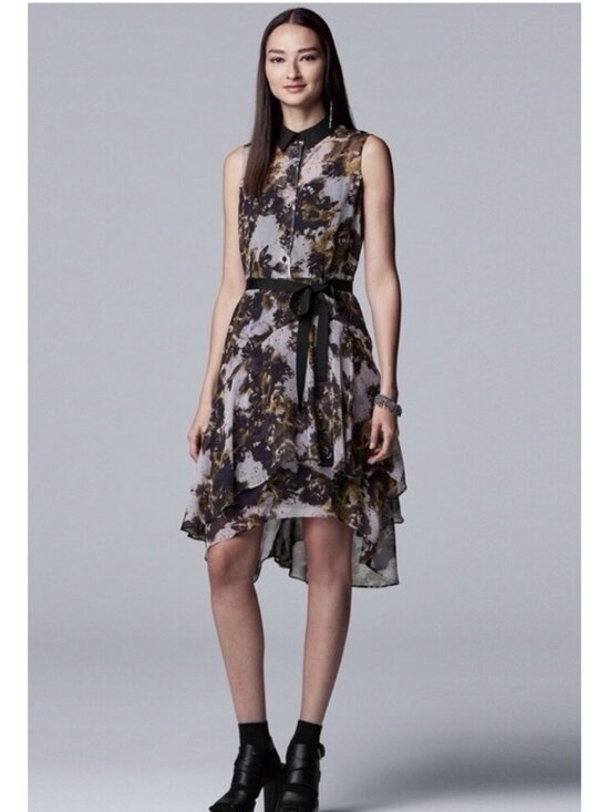 Simply Vera By Vera Wang Dresses & Skirts - Vera Wang Women's Goth Whimiygoth Grunge Fairy Floral Dress Size L hi-low Sheer